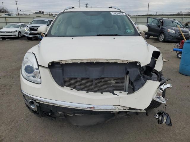 5GALRBED5AJ203375 - 2010 BUICK ENCLAVE CXL WHITE photo 5