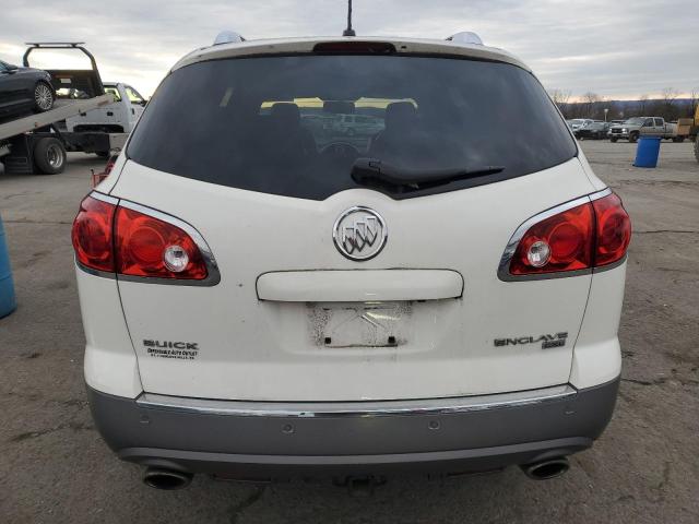 5GALRBED5AJ203375 - 2010 BUICK ENCLAVE CXL WHITE photo 6