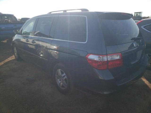 5FNRL38465B023637 - 2005 HONDA ODYSSEY EX TEAL photo 2