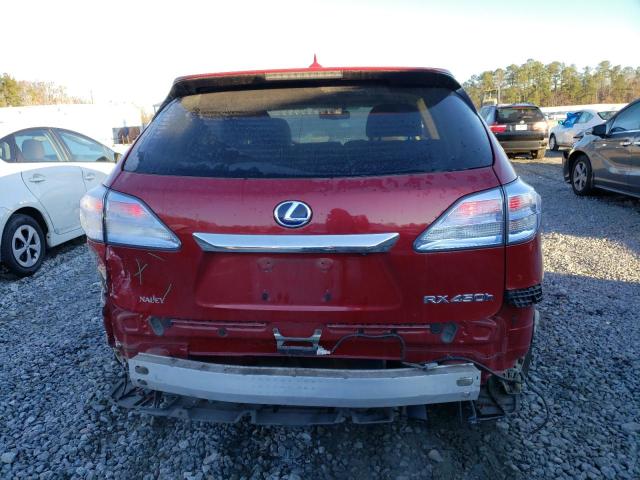 JTJZB1BA4C2006192 - 2012 LEXUS RX 450 BURGUNDY photo 6