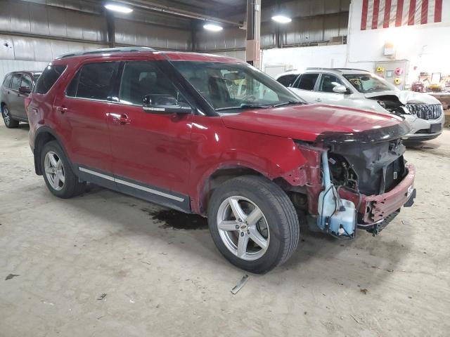 1FM5K8D8XHGA93364 - 2017 FORD EXPLORER XLT MAROON photo 4