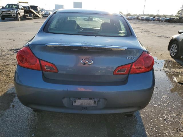 JNKBV61E87M709302 - 2007 INFINITI G35 BLUE photo 6