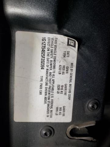 1G1ZT54825F202394 - 2005 CHEVROLET MALIBU LS GRAY photo 12