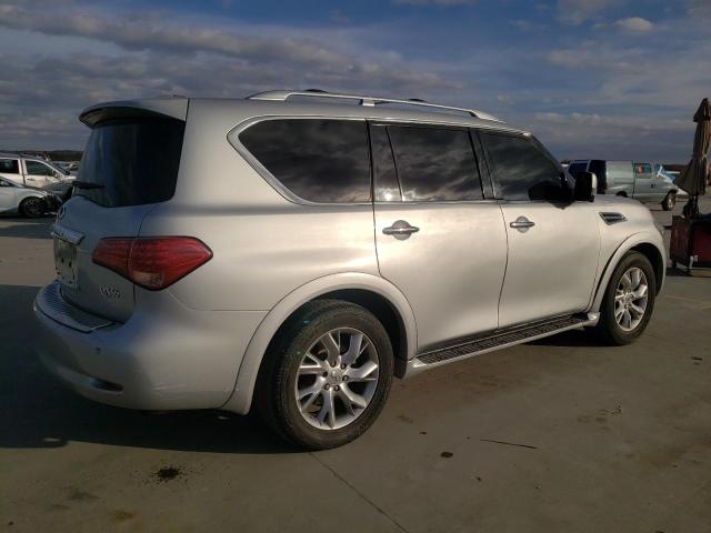 JN8AZ2NF6B9504333 - 2011 INFINITI QX56 SILVER photo 3