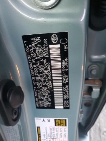 JTDKBRFU5H3044653 - 2017 TOYOTA PRIUS BLUE photo 13