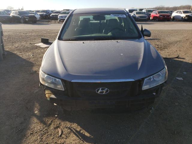 5NPEU46F86H022059 - 2006 HYUNDAI SONATA GLS BLUE photo 5