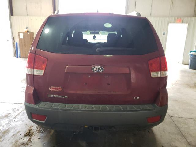 KNDJJ741595015784 - 2009 KIA BORREGO LX MAROON photo 6