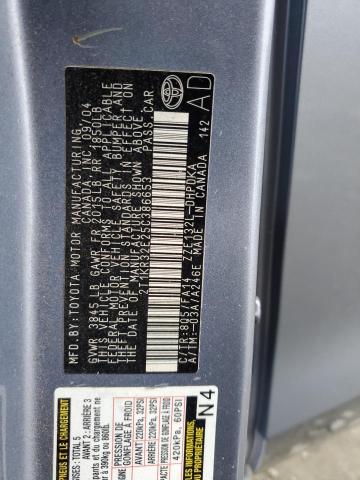 2T1KR32E25C386653 - 2005 TOYOTA COROLLA MA XR BLUE photo 12