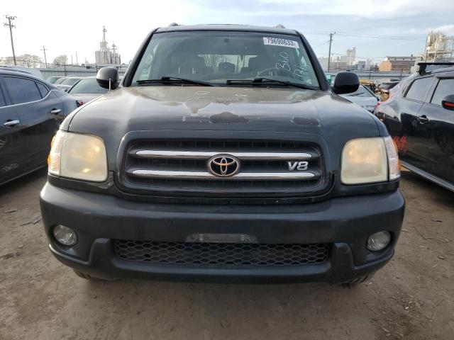 5TDBT48A14S224126 - 2004 TOYOTA SEQUOIA LIMITED BLACK photo 5