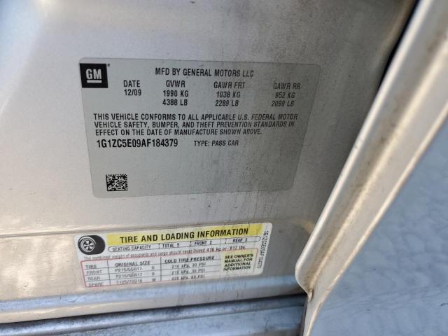 1G1ZC5E09AF184379 - 2010 CHEVROLET MALIBU 1LT Күміс фото 12