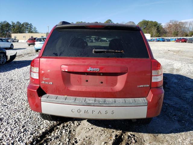 1J8FF57W57D585881 - 2007 JEEP COMPASS LIMITED RED photo 6