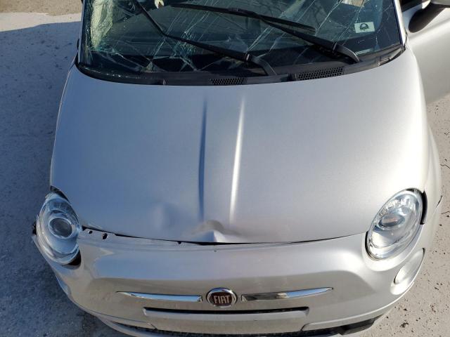 3C3CFFDR4CT117549 - 2012 FIAT 500 POP SILVER photo 11