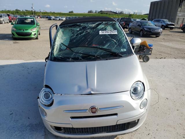 3C3CFFDR4CT117549 - 2012 FIAT 500 POP SILVER photo 5