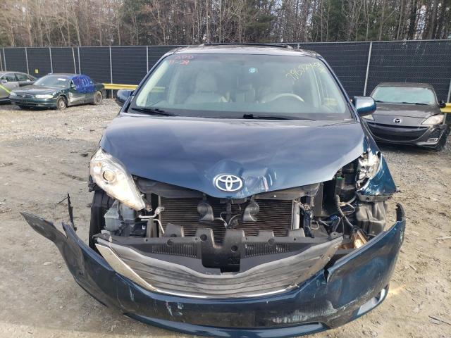 5TDYK3DC3BS095401 - 2011 TOYOTA SIENNA XLE BLUE photo 5