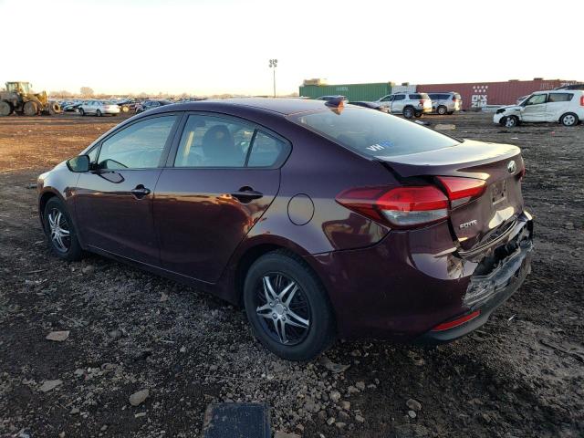 3KPFL4A7XHE084402 - 2017 KIA FORTE LX MAROON photo 2