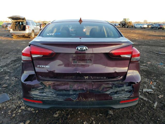 3KPFL4A7XHE084402 - 2017 KIA FORTE LX MAROON photo 6