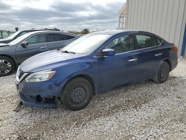 3N1AB7AP9GY337286 - 2016 NISSAN SENTRA S BLUE photo 1