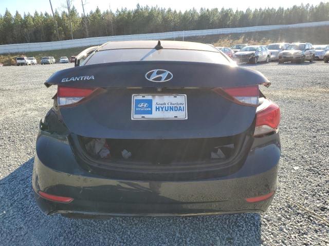 5NPDH4AE9EH500034 - 2014 HYUNDAI ELANTRA SE BLACK photo 6