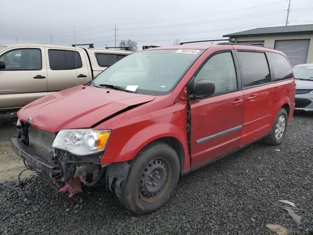 2C4RDGBG6DR529611 - 2013 DODGE GRAND CARA SE RED photo 1