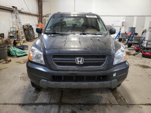 2HKYF18554H585190 - 2004 HONDA PILOT EXL BLACK photo 5