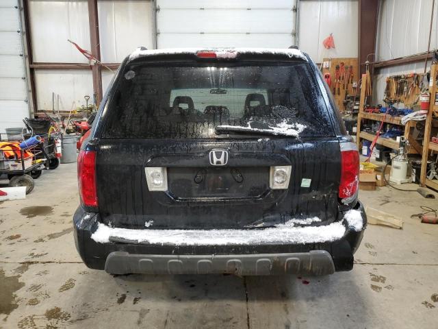 2HKYF18554H585190 - 2004 HONDA PILOT EXL BLACK photo 6