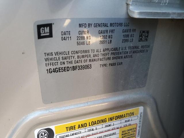 1G4GE5ED1BF339063 - 2011 BUICK LACROSSE CXS 米色 照片 13