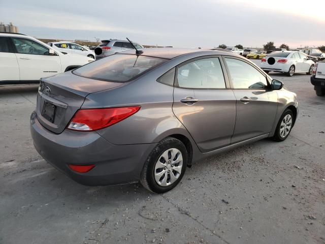 KMHCT4AE6FU899806 - 2015 HYUNDAI ACCENT GLS GRAY photo 3