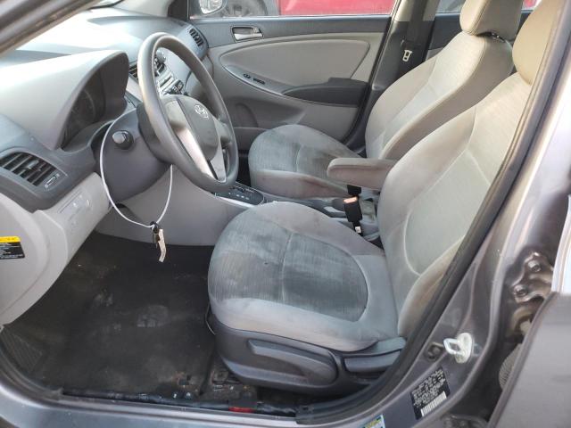 KMHCT4AE6FU899806 - 2015 HYUNDAI ACCENT GLS GRAY photo 7