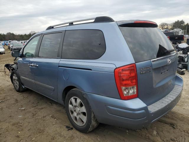 KNDMC233086044910 - 2008 HYUNDAI ENTOURAGE GLS BLUE photo 2