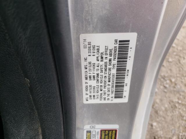 1HGCT2B80EA005561 - 2014 HONDA ACCORD EXL SILVER photo 12