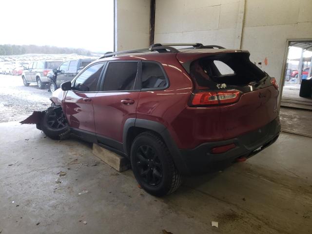 1C4PJMBS4FW729741 - 2015 JEEP CHEROKEE TRAILHAWK 栗色 照片 2