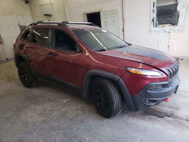 1C4PJMBS4FW729741 - 2015 JEEP CHEROKEE TRAILHAWK 栗色 照片 4