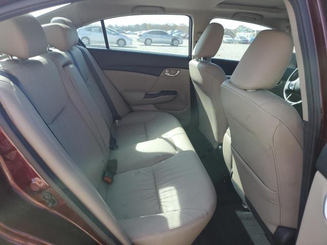 19XFB2F9XFE105490 - 2015 HONDA CIVIC EXL მუქწითელი ფოტო 10