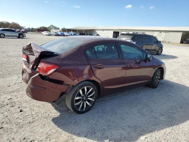 19XFB2F9XFE105490 - 2015 HONDA CIVIC EXL MAROON photo 3