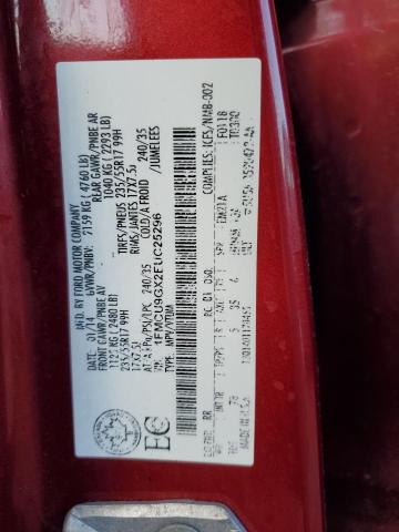 1FMCU9GX2EUC25296 - 2014 FORD ESCAPE SE RED photo 12