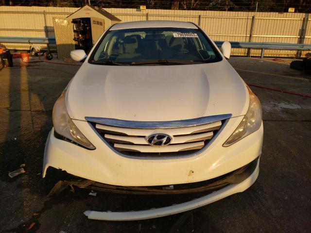 5NPEB4AC7EH872217 - 2014 HYUNDAI SONATA GLS WHITE photo 5