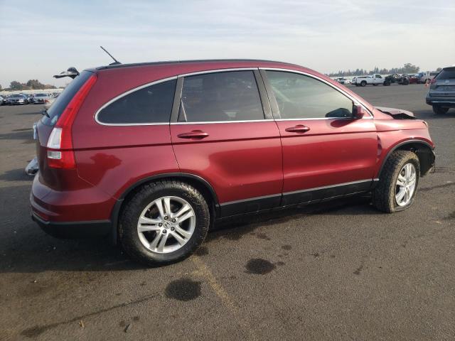 5J6RE3H70AL050452 - 2010 HONDA CR-V EXL BURGUNDY photo 3