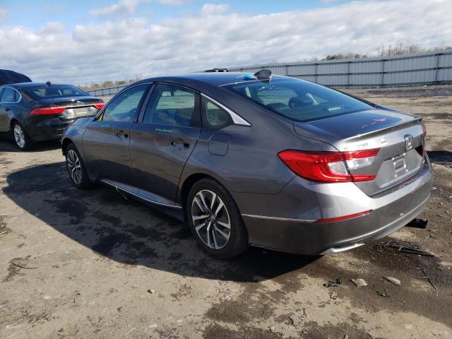 1HGCV3F4XKA009698 - 2019 HONDA ACCORD HYBRID EX GRAY photo 2