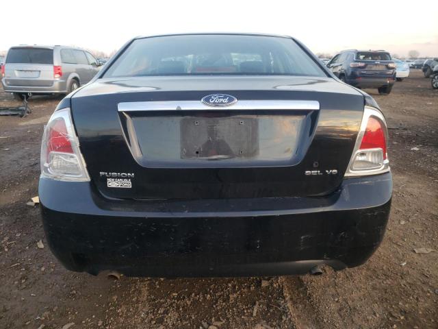 3FAFP08146R104444 - 2006 FORD FUSION SEL BLACK photo 6