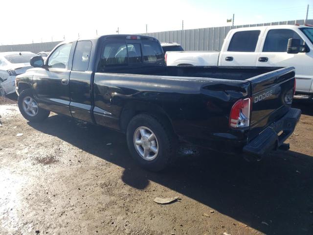 1B7GL22X1YS566700 - 2000 DODGE DAKOTA BLACK photo 2