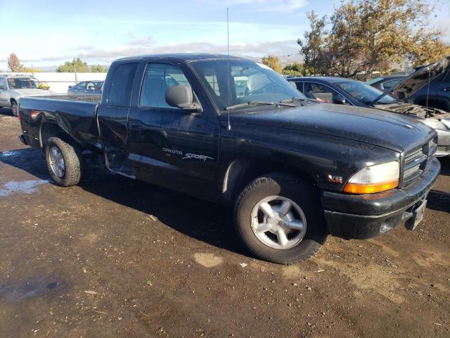 1B7GL22X1YS566700 - 2000 DODGE DAKOTA BLACK photo 4