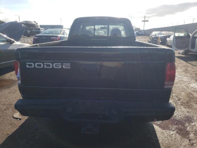 1B7GL22X1YS566700 - 2000 DODGE DAKOTA BLACK photo 6