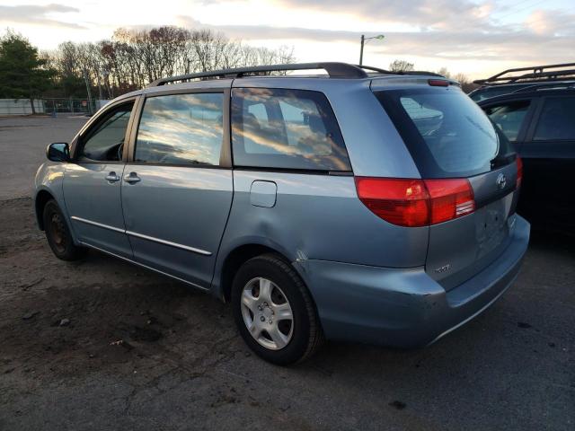 5TDZA23C74S025714 - 2004 TOYOTA SIENNA CE BLUE photo 2