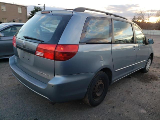 5TDZA23C74S025714 - 2004 TOYOTA SIENNA CE BLUE photo 3