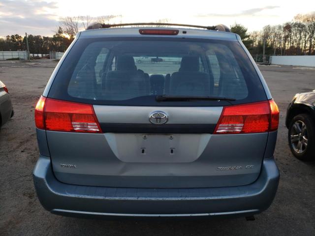 5TDZA23C74S025714 - 2004 TOYOTA SIENNA CE BLUE photo 6