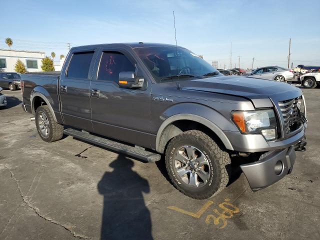 1FTFW1EF0BFC43321 - 2011 FORD F150 SUPERCREW GRAY photo 4