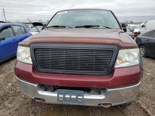 1FTPX14515NA33766 - 2005 FORD F150 MAROON photo 5