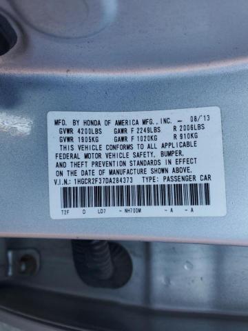 1HGCR2F37DA284373 - 2013 HONDA ACCORD LX SILVER photo 12