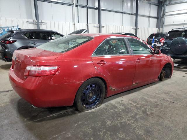 4T1BK46K97U013590 - 2007 TOYOTA CAMRY LE RED photo 3