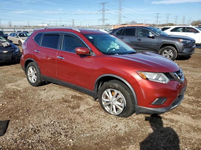 KNMAT2MV2FP571826 - 2015 NISSAN ROGUE S RED photo 4